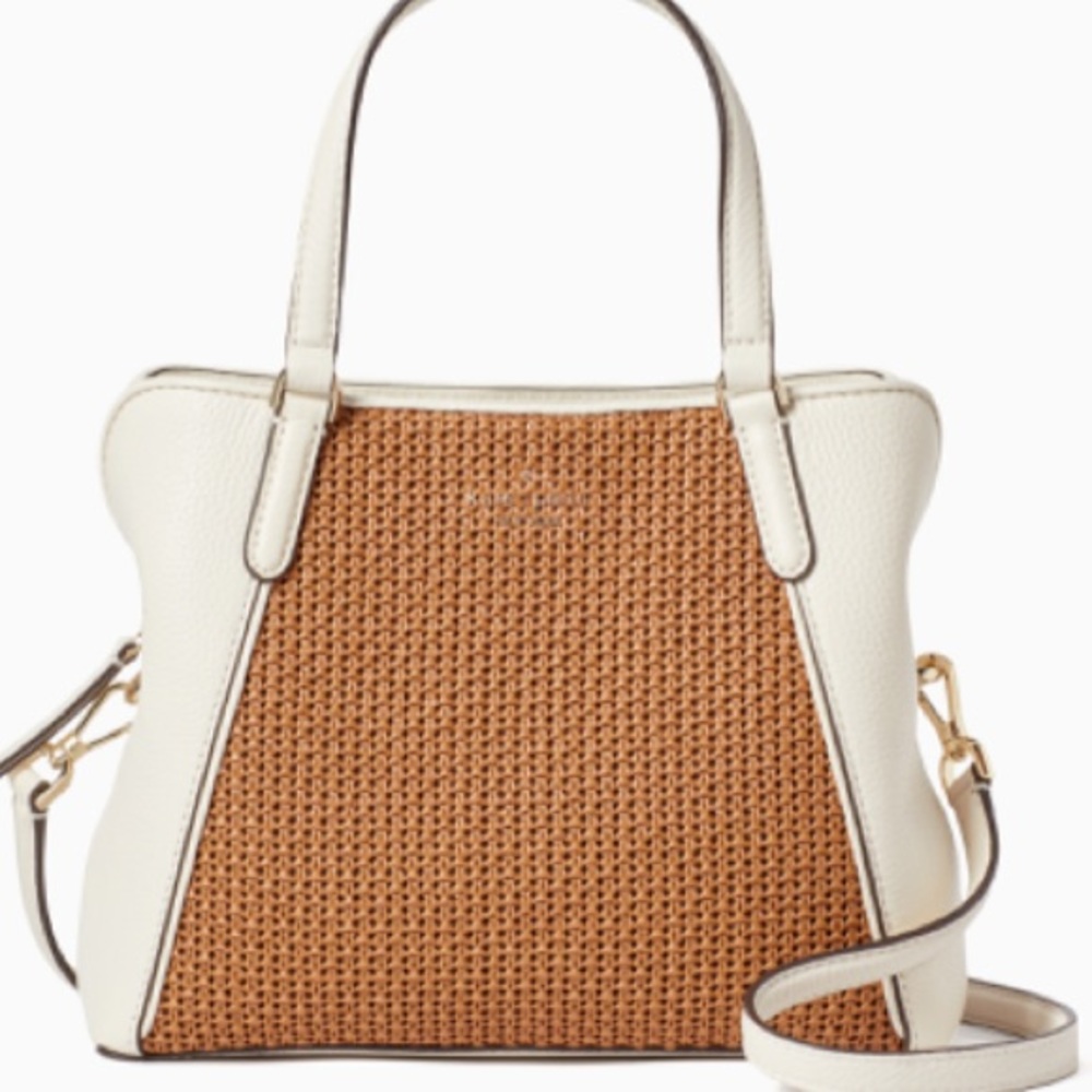NWT 🆕 👛 Kate Spade ♠️ Jackson Straw Medium Triple Satchel